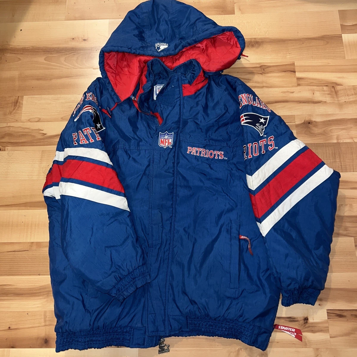 Vintage Starter Pro Line Puffer Jacket Coat New England Patriots NFL XL |  eBay