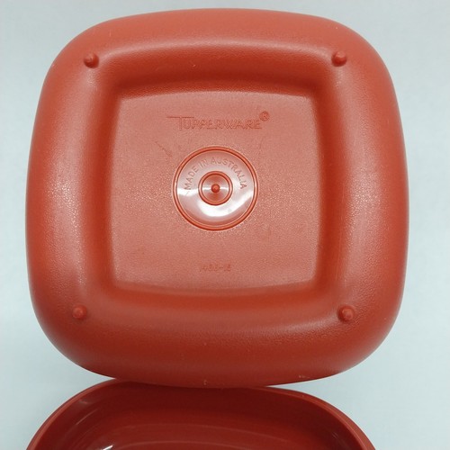 Vintage Tupperware Ice Cube Bucket Holder Orange 1467-1468 / 13 & 6 Ice Trays - Picture 6 of 15