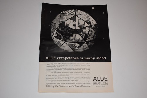 Vintage 1962 Aloe Scientific Print Ad. - 第 1/1 張圖片