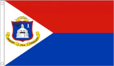 ST MAARTEN FLAGGE 5' x 3' Holland Niederländische Karibische Flagge Sint Saint Martin Flaggen