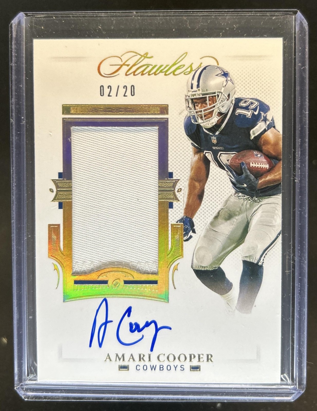 2025 Panini Flawless Amari Cooper 2021 Football - Patch Auto #/20 #2 Cowboys