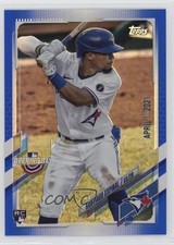 2021 Topps Opening Day Opening Day Edition Blue Foil Santiago Espinal #57 7pv