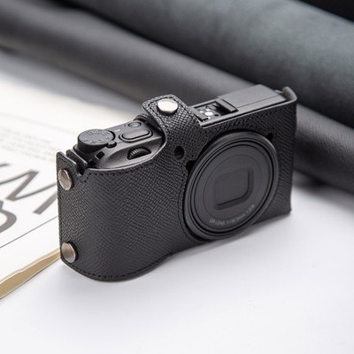 Genuine Leather Full Wrap Case Bag Cover for Ricoh GR III/IIIX/IV