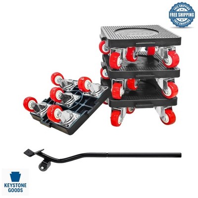 Heavy Duty Furniture Moving Set - 800Lbs Capacity with 5-Wheel Dollies & Lift...
