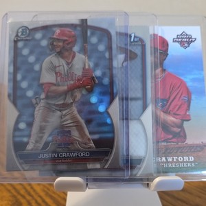 Topps MLB Card Lot Justin Crawford Phillies Threshers Bowman Chrome 3 Cards