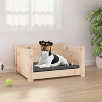 Hundebett Aus Massivholz Kiefer 55,5X45,5X28 Cm Schlafplatz FüR Hunde