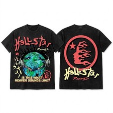 Hellstar Heaven On Earth Tee Cream  Washed Bl...