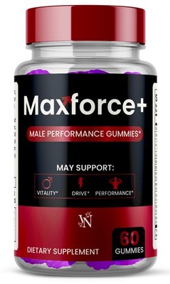Max Force Male Performance Gummies Extra Strength MaxForce Gummys 60 CT
