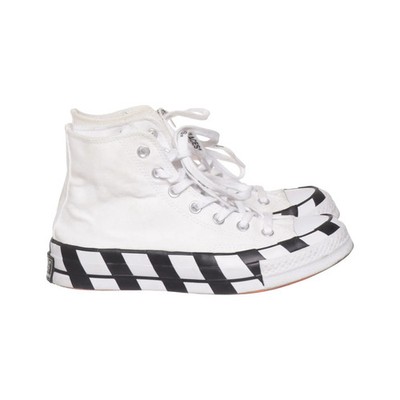 Converse x Off-White, Canvas Sneaker, Größe: 38, Weiß/Schwarz #FT9