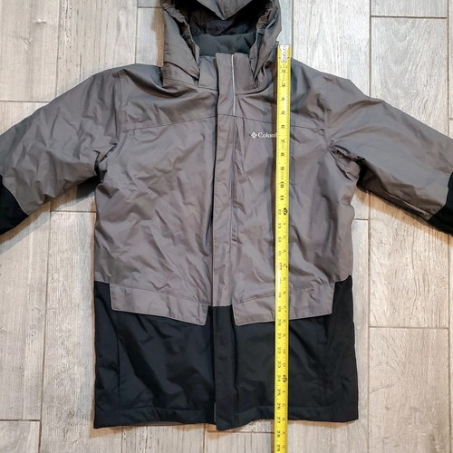 Columbia Interchange Jacket Boys Large (14-16) Gray Black Omni-Heat Omni-Tech - Picture 4 of 12