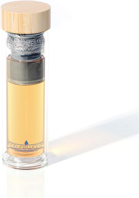 Naturewater Doppelwandige Teeflasche Mit Sieb 350Ml Trinkflasche to Go Aus Glas 