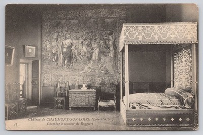 Chaumont Sur Loire Loir Et Cher France Chateau Ruggieri Bedroom Postcard