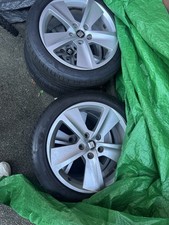 Genuine SEAT Leon wheels, 17 inch and decent tyres (225) from MK3 Leon FR (2014)