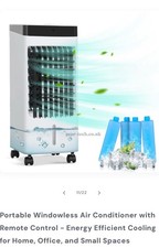 Image of Air Cooler Fan Ice Cold Packs Remote Control Cooling Conditioning Unit Filter
