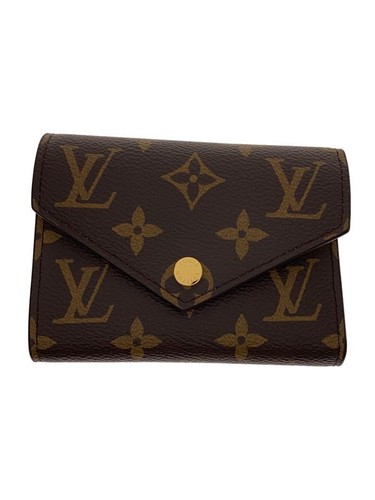 Louis Vuitton Fold-type Wallet Portefeuille Victorine Monogram Canvas Rose Used