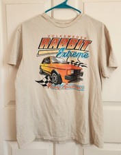 Vintage Men's Volkswagen Rabbit Extreme T-Shirt Tan Size Large