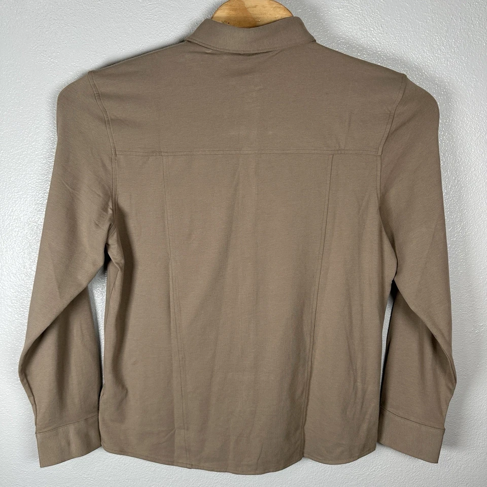 NUEVA Camisa Western Rise Algodón Abotonada Para Hombres Grande Bronceado Arena Elastizada Absorbente Foto 3 de 4