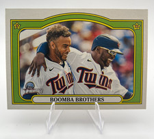 2021 Topps Heritage High Number Combo Cards Miguel Sanó, Nelson Cruz #CC-4 Twins
