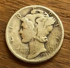 1945-D Mercury Dime – Denver Mint – WWII Victory Year – 90% Silver Coin