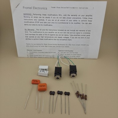 Fromel Fender Blues Deluxe Deville Amp Mod Kit NEW OLD STOCK W/ Instructions