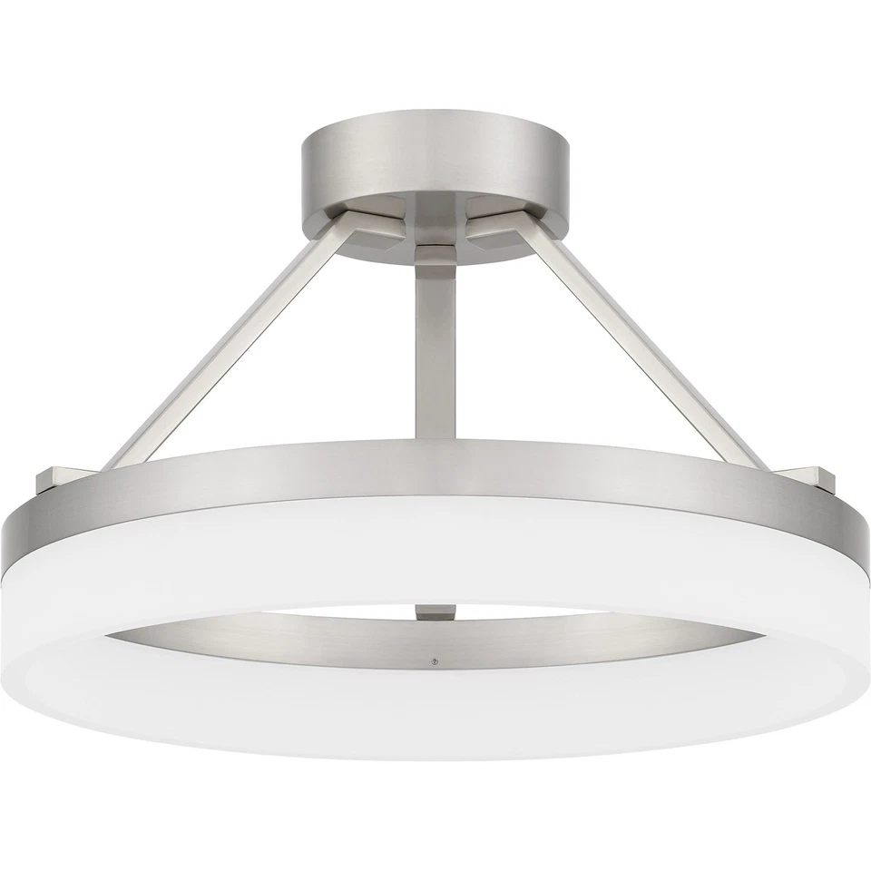 Montaje semi-al ras de níquel cepillado LED integrado Cohen Foto 2 de 4