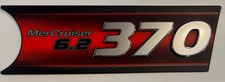 OEM Mercury MerCruiser 6.2 370 Decal Emblem Red 3D Raised Graphic