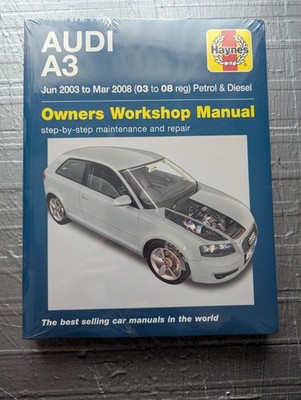 *NEU* Audi A3 (Benzin & Diesel) 2003-2008 Haynes Betriebs-Werkstatthandbuch