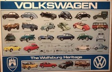 Volkswagenthe Wolfsburg Heritage Evolution 1941-1983 Orig. Car Poster 1 Free Volkswagenthe Wolfsburg Heritage Evolution 1941-1983 Orig. Car Poster 1 Free