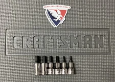 NOS Sears Craftsman 6pc Hex Bit Socket Set 3/8” Drive Metric 34448 USA -GK- New!