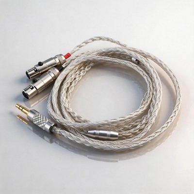 16Core Silver Plated Copper Upgraded Earphone Cable For Audeze LCD-3 LCD-2 LCD-X