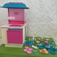 VTG 1984 Barbie Dream Kitchen 9119 Sink Stove Dishwasher Accessories Incomplete