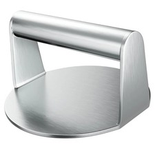 Stainless Steel Hamburger Meat Press - Non-Stick Circular & Square Burger Press