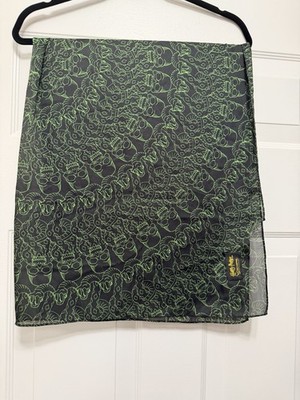 Rare Neon Official Harry Potter The Exhibition Voldemort Darkmark Scarf @34 x34 