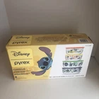 Disney Pyrex Stitch Glass Food Decorated Storage Bowl & Lid Set 8 Pieces