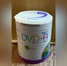 Memorex DVD R 16X 4.7 Go 120 min - 100-Pack Spindle Brand New Sealed Blank
