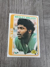 WESLEY WALKER 1978 TOPPS ROOKIE CARD 327.JETS.. rookie card picture