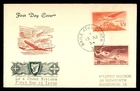 Mayfairstamps Ireland FDC 1954 dual airplane First Day Cover aaz_67009