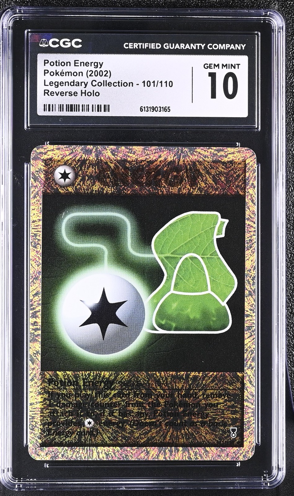 CGC 10 Potion Energy 101/110 Legendary (collection) Reverse Holo Pokemon Card