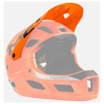 MET Parachute Visier L Orange Black Glossy Fahrradhelm Ersatzschirm MTB Trail