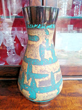 Grand vase céramique émaillée West Germany vintage 25 cm