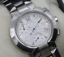 Concord La Scala 14.C5.1891 Swiss Quartz Chronograph White Dial Steel Bracelet