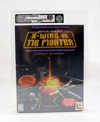 VGA 80 SEALED 1997 X-Wing vs TIE Fighter Flight School LucasArts RARE Big Box PC