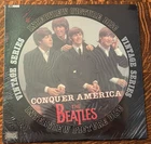 SEALED** 12" LP~ BEATLES PICTURE DISC~ UK IMPORT~ CONQUER AMERICA~INTERVIEW