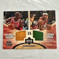 Chicago Bulls Cavaliers Trading Card NBA Dual Floor Michael Jordan LeBron GU