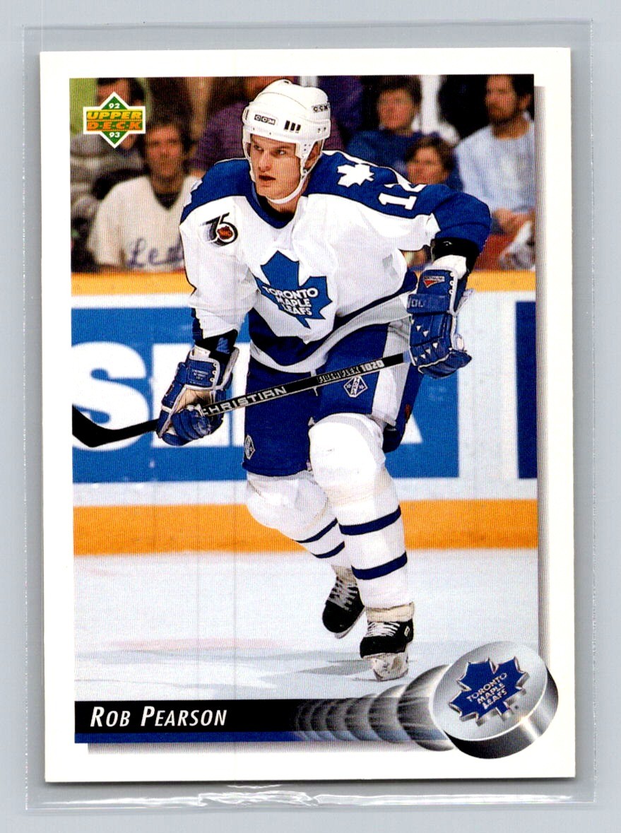 1992-93 Upper Deck #318 Rob Pearson Toronto Maple Leafs