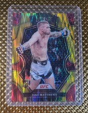 2023 Panini Select UFC Jake Matthews Premium Level Gold Flash PRIZM #/10 Rookie 