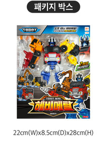 Tobot V  Mini HEAVYMETAL 3-Car Combine Transformer Robot /Korea toy