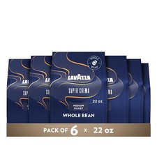 Lavazza Super Crema Whole Bean Coffee, Medium...