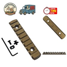 Tactical 9-Slot Rail Mount - 4in Aluminum M-LOK Adapter for Firearm Accessories