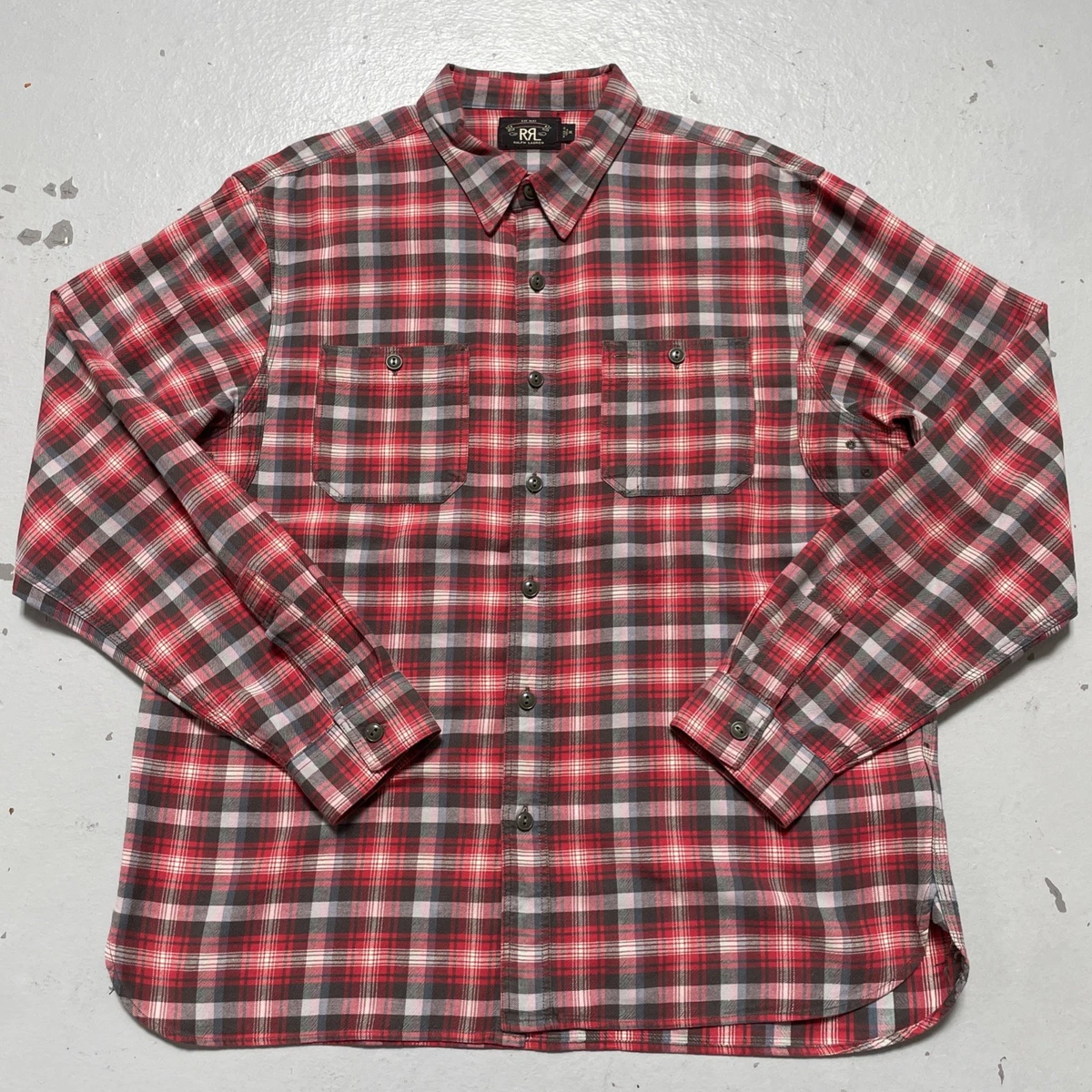 RRL Flannel Casual Button-Down Shirts for Men for sale | eBay